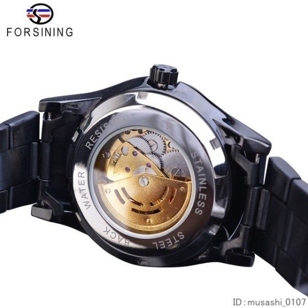  каркас автоматический наручные часы в Японии не продается мужской высококлассный черный Gold бриллиант способ Dragon ruminas рукоятка zuz-1527