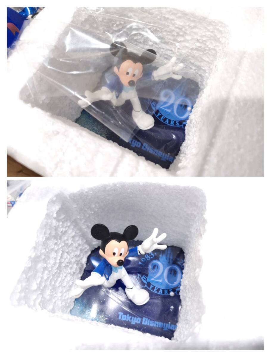 1 иен ~*[ Tokyo Disney Land 20 anniversary commemoration "снежный шар" ] не использовался товар / Mickey Mouse / история плата Mickey / ограничение / книжка type / snow перчатка *