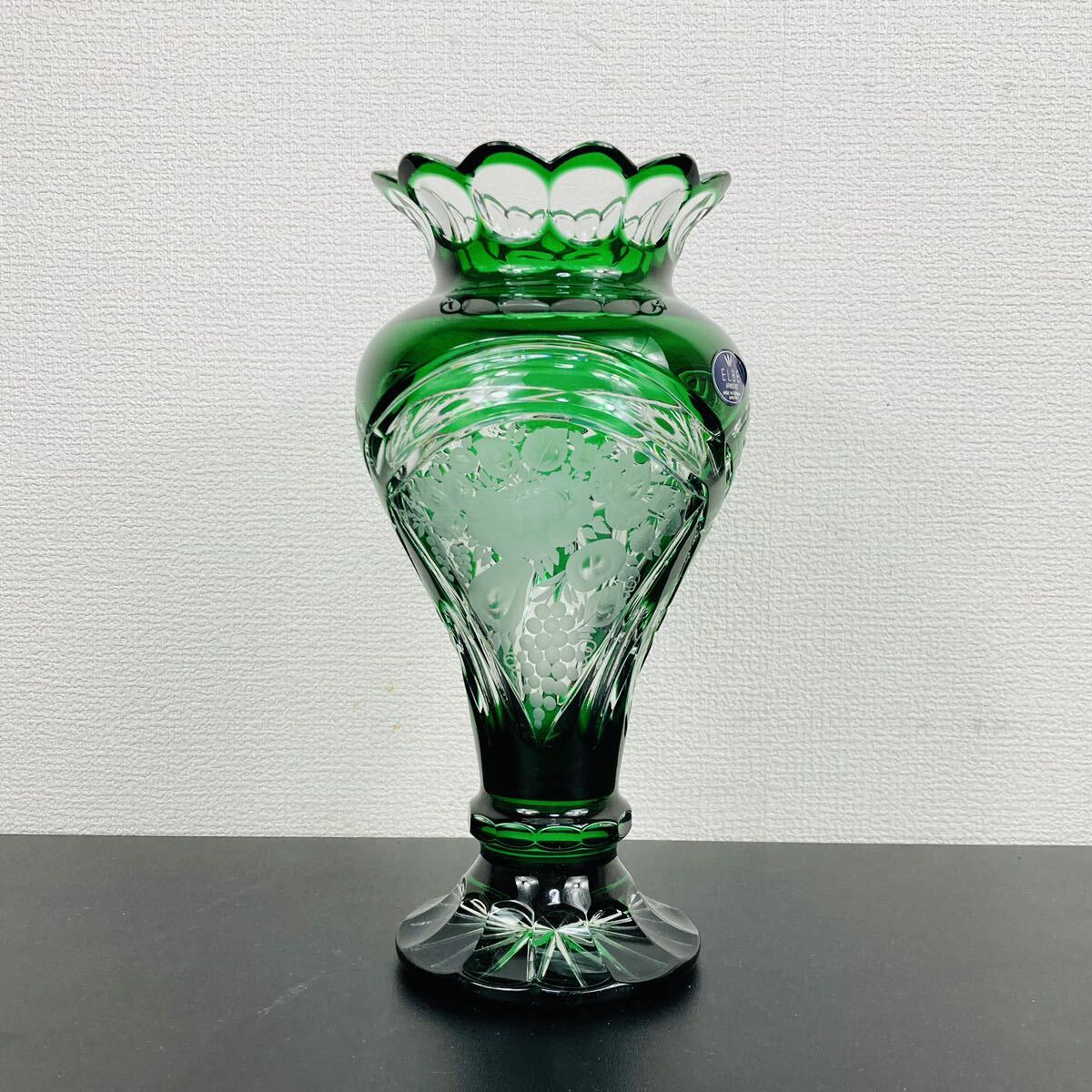 Yahoo!オークション - ELBE Crystal エルベ クリスタル 花瓶 Yahoo!オークション - ELBE Crystal エルベ クリスタル 花瓶
