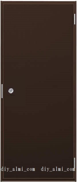 ■【DIY】YKKAP製 アルミ勝手口 フラッシュドア プレーンタイプ 半外枠 W650×1840H(65018)片開き