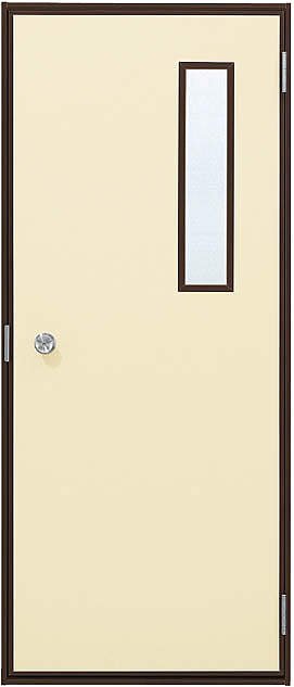 ■【DIY】YKKAP製 アルミ勝手口 フラッシュドア 小窓付タイプ 内付枠 W796×2007H(79620)片開き