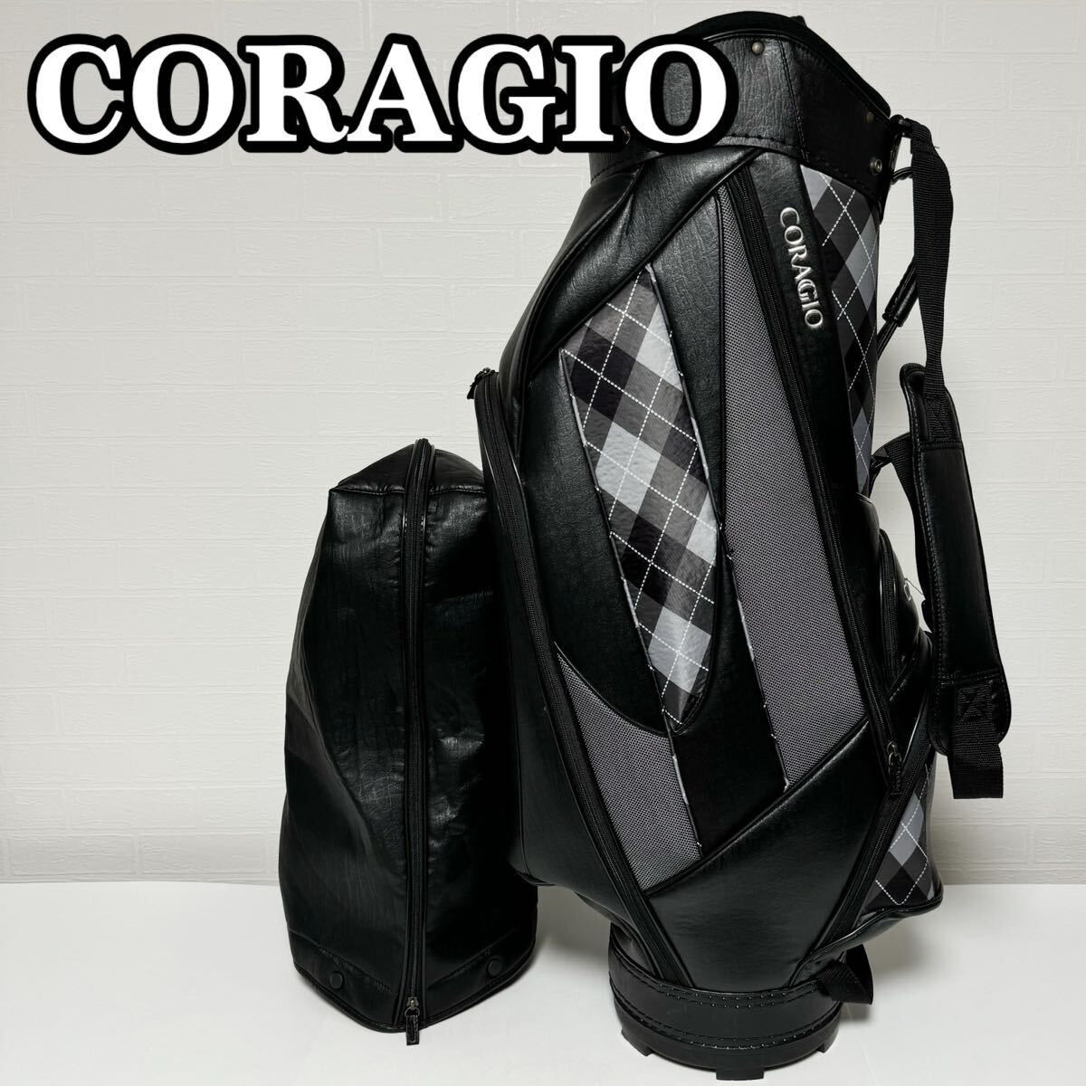 美品】CORAGIO コラッジオ キャディバッグ 超軽量 口枠5分割 美品】CORAGIO コラッジオ キャディバッグ 超軽量 口枠5分割