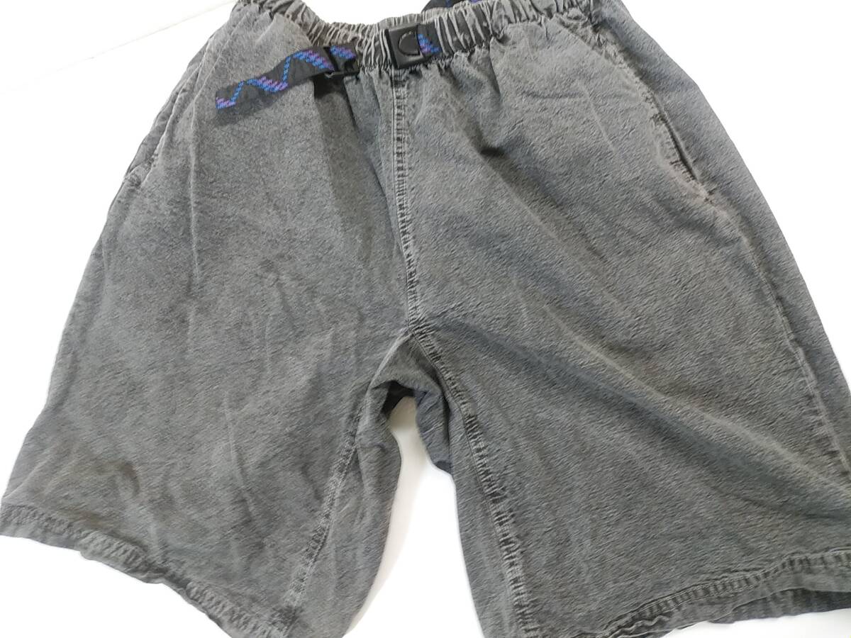数回使用美品保管品★made in USA★alf★ストーンウォッシュ★ショートパンツ★黒　Mサイズ