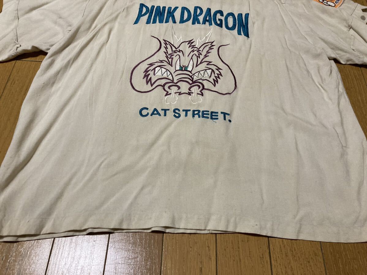 金タグ クリームソーダ ボーリングシャツ 刺繍 90s ビンテージ 金タグ クリームソーダ ボーリングシャツ 刺繍 90s ビンテージ