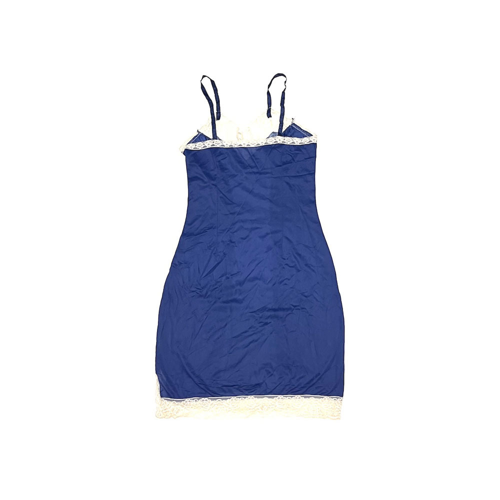 送料無料】60s VEB stern wasche スリップドレス ネイビー 送料無料】60s VEB stern wasche スリップドレス ネイビー