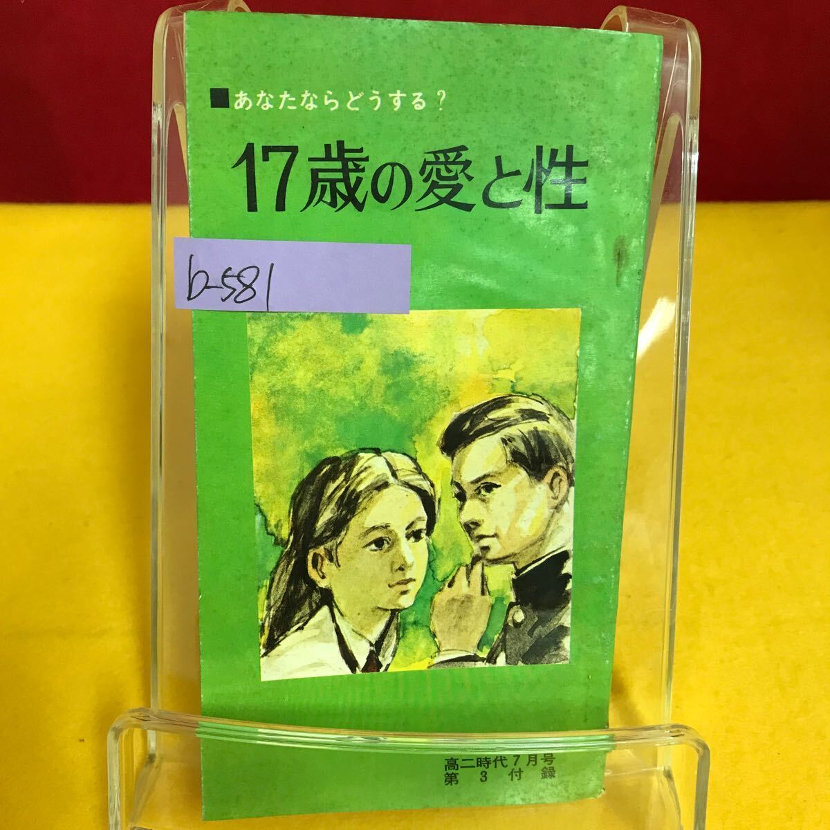 b-581 17歳の愛と性 昭和45年高二時代7月号第3付録 異性へのあこがれと悩みと 深夜放送にみる十七歳 告白日記 他 ※13