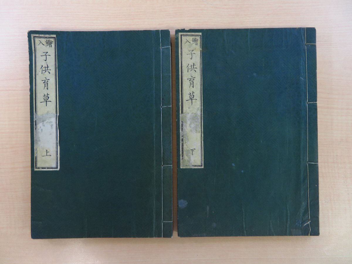 低価格の 村田文夫訳『絵入子供育草』(全二巻二冊揃)明治7年 玉山堂発兌 明治時代和本 絵入本 和書