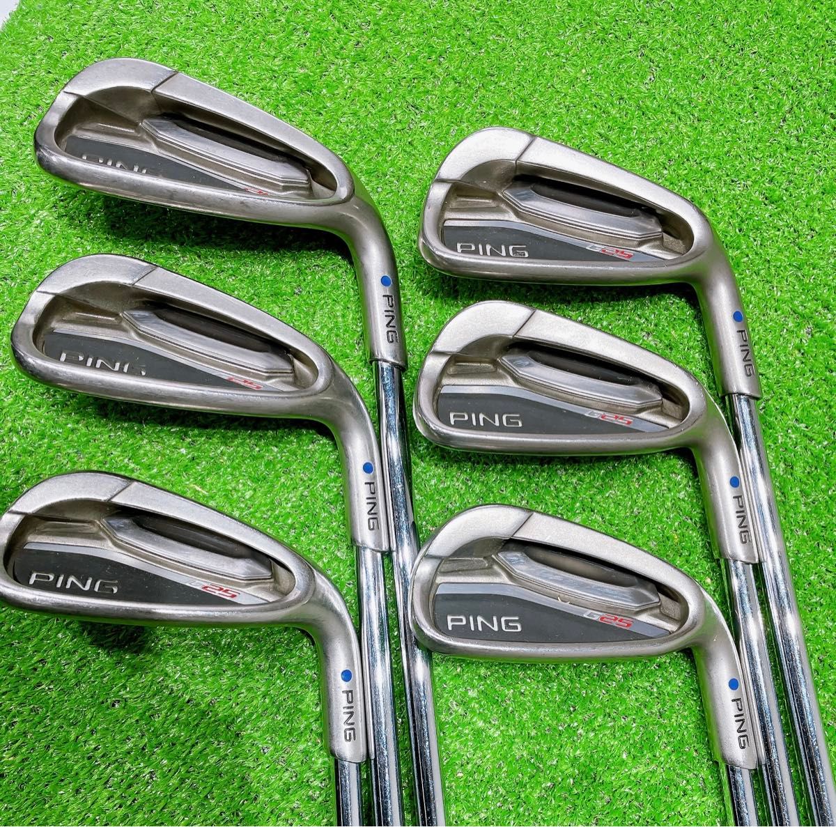 名器 PING ① ピン G25 アイアンセット 青ドット 6-9WU 6本 名器 PING ① ピン G25 アイアンセット 青ドット 6-9WU 6本