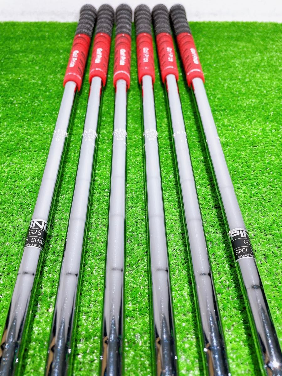 名器 PING ① ピン G25 アイアンセット 青ドット 6-9WU 6本 名器 PING ① ピン G25 アイアンセット 青ドット 6-9WU 6本