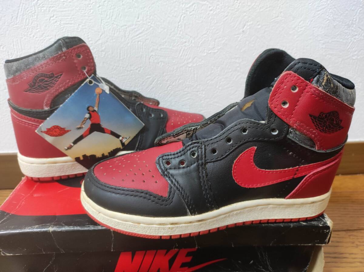 新品85年製SKYJORDANオリジナルBRED 20cm NIKE AIR JORDAN 1 新品85年製SKYJORDANオリジナルBRED 20cm NIKE AIR JORDAN 1