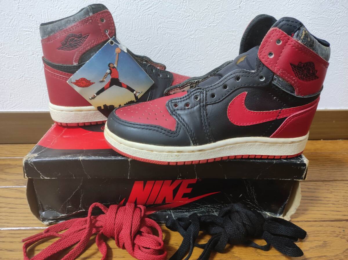 新品85年製SKYJORDANオリジナルBRED 20cm NIKE AIR JORDAN 1 新品85年製SKYJORDANオリジナルBRED 20cm NIKE AIR JORDAN 1
