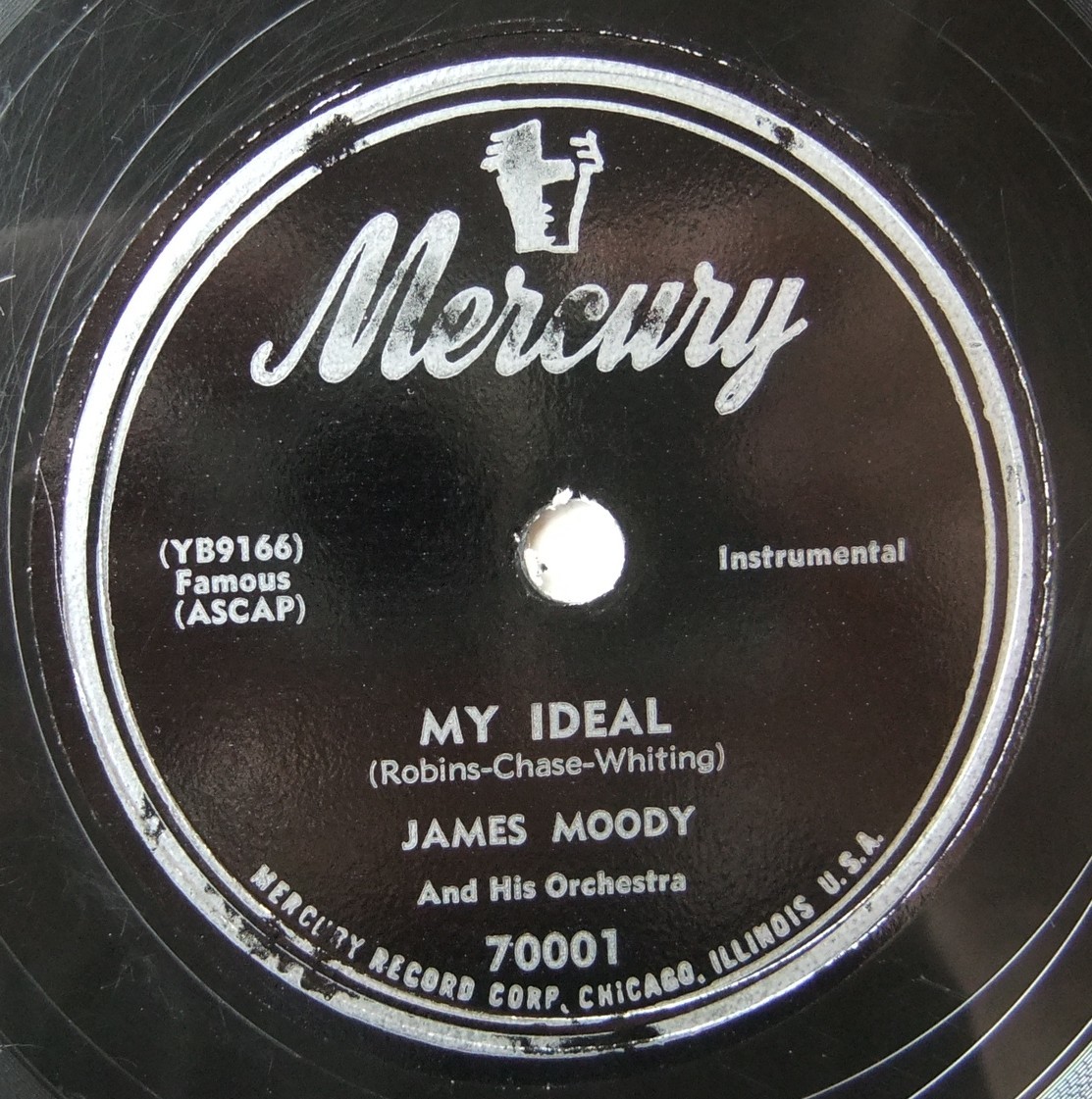 ◆ JAMES MOODY ◆ Moody ' s Theme / My Ideal ◆ Mercury 70001 (78rpm SP) ◆の画像2
