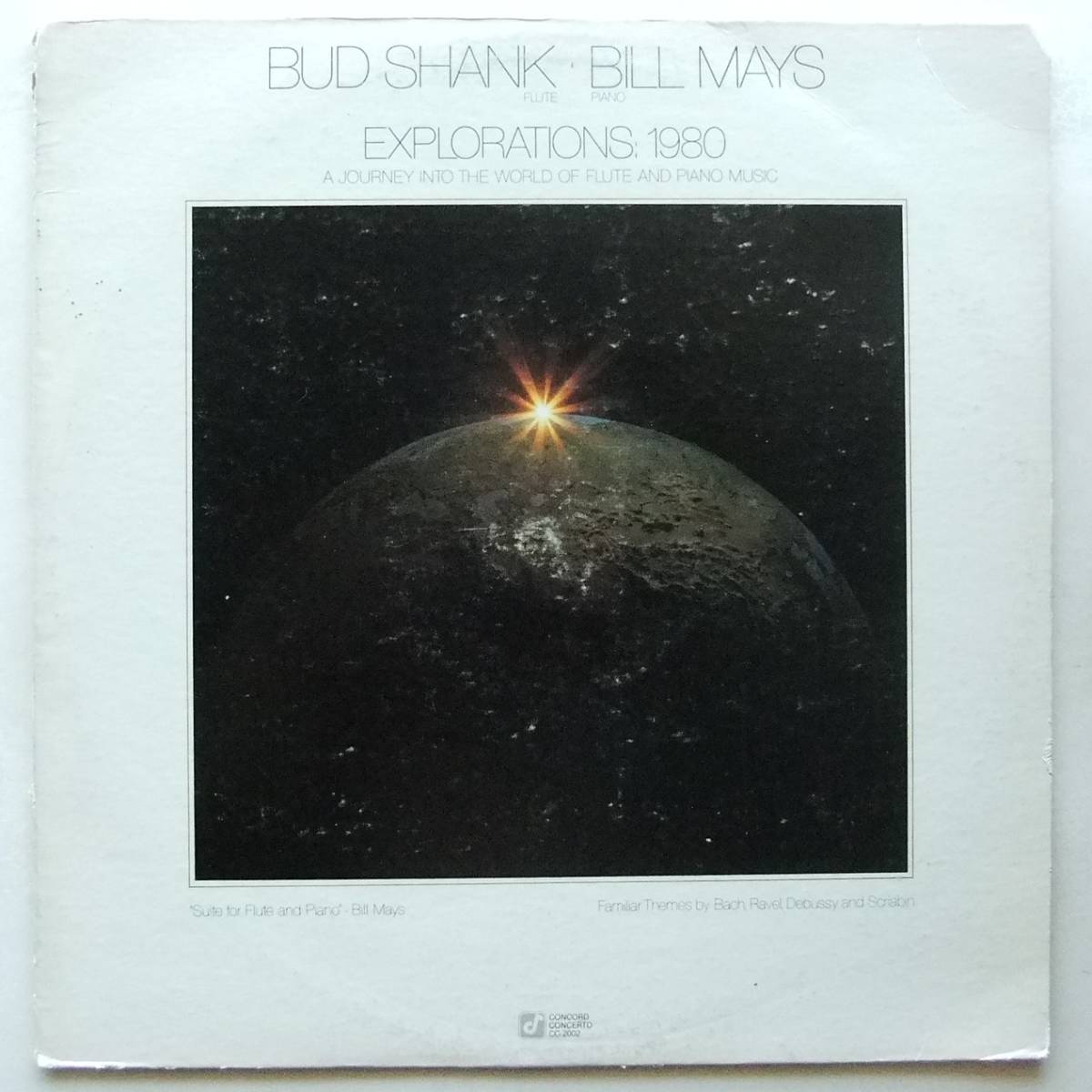 ◆ BUD SHANK - BILL MAYS / Explorations : 1980 ◆ Concord Concerto CC-2002 ◆ T_画像1