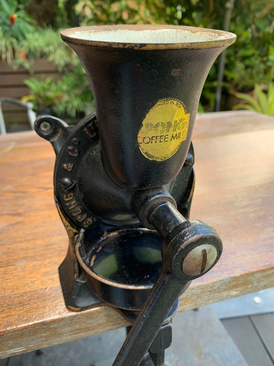SPONG スポング コーヒーミル 手動式 ヴィンテージ イギリス製 SPONG スポング コーヒーミル 手動式 ヴィンテージ イギリス製
