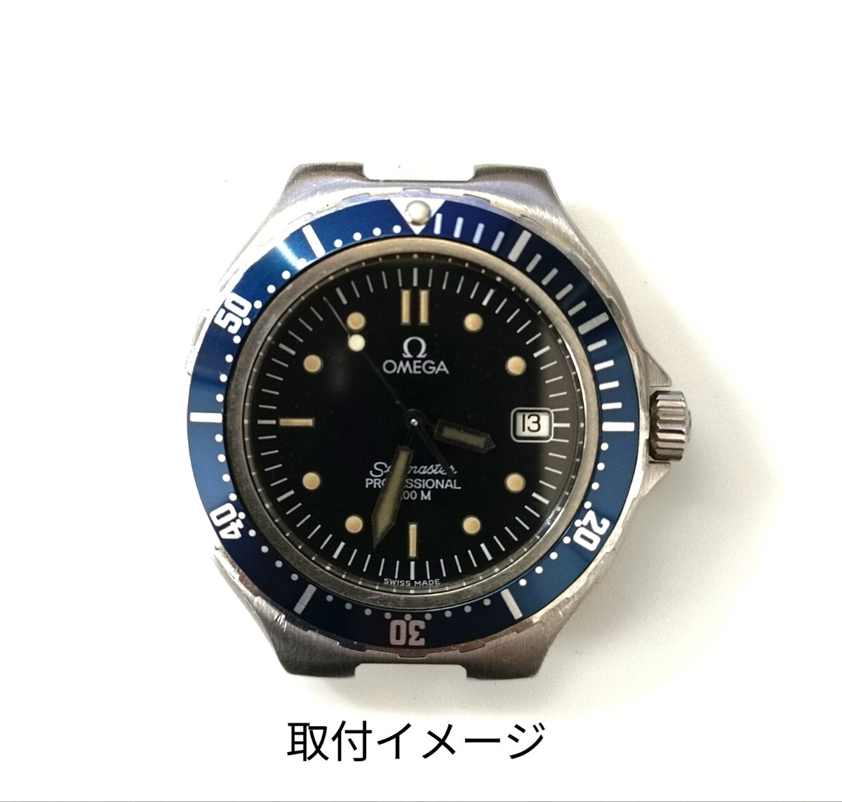 腕時計 修理交換用 社外部品 ベゼルインサート ブルー ドット 34 腕時計 修理交換用 社外部品 ベゼルインサート ブルー ドット 34