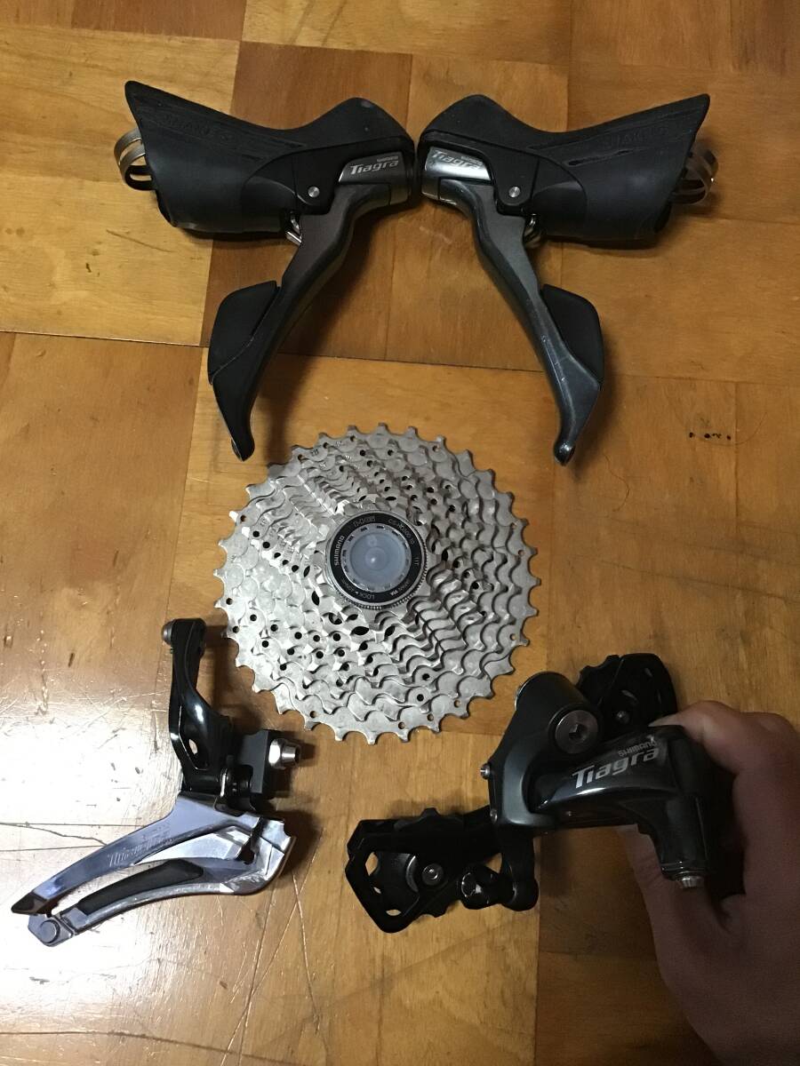4700系 ティアグラ TIAGRA ST-4700 FD-4700 RD-4700GS CS-HG500-10 11-32T シマノ shimano 2段×10速 コンポーネント 4点セット