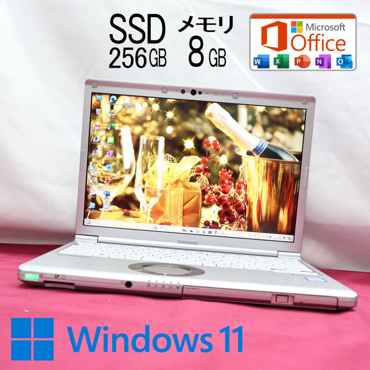 * working properly goods height performance 8 generation 4 core i5!SSD256GB memory 8GB*CF-SV7 Core i5-8350U Web camera Win11 MS Office2019 Home&Business*P72730