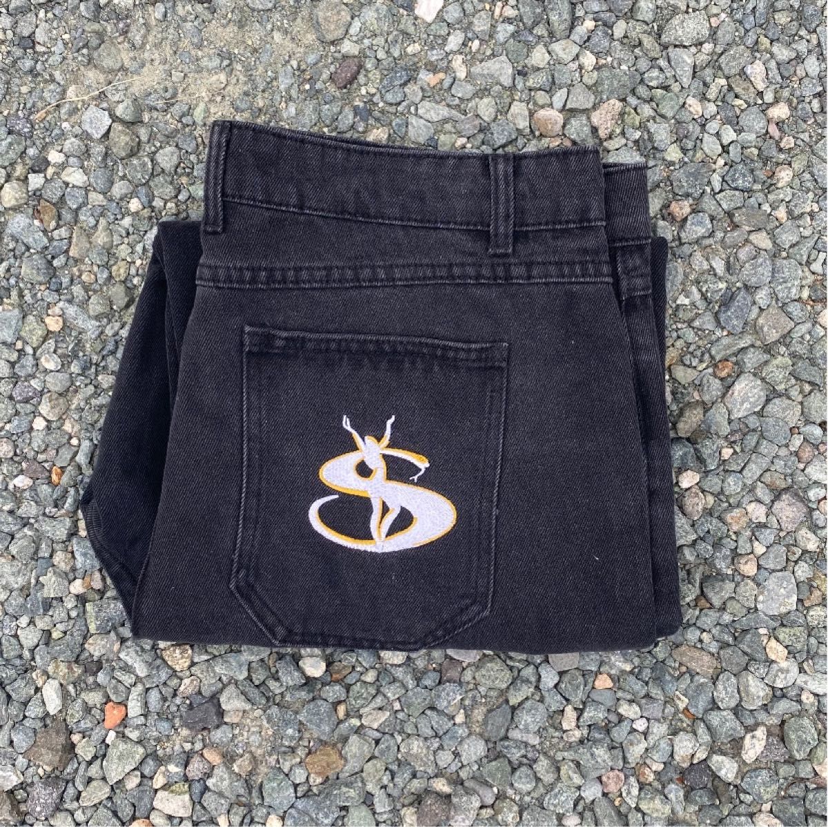 yardsale ヤードセール デニムパンツ ウォッシュドブラック L yardsale ヤードセール デニムパンツ ウォッシュドブラック L
