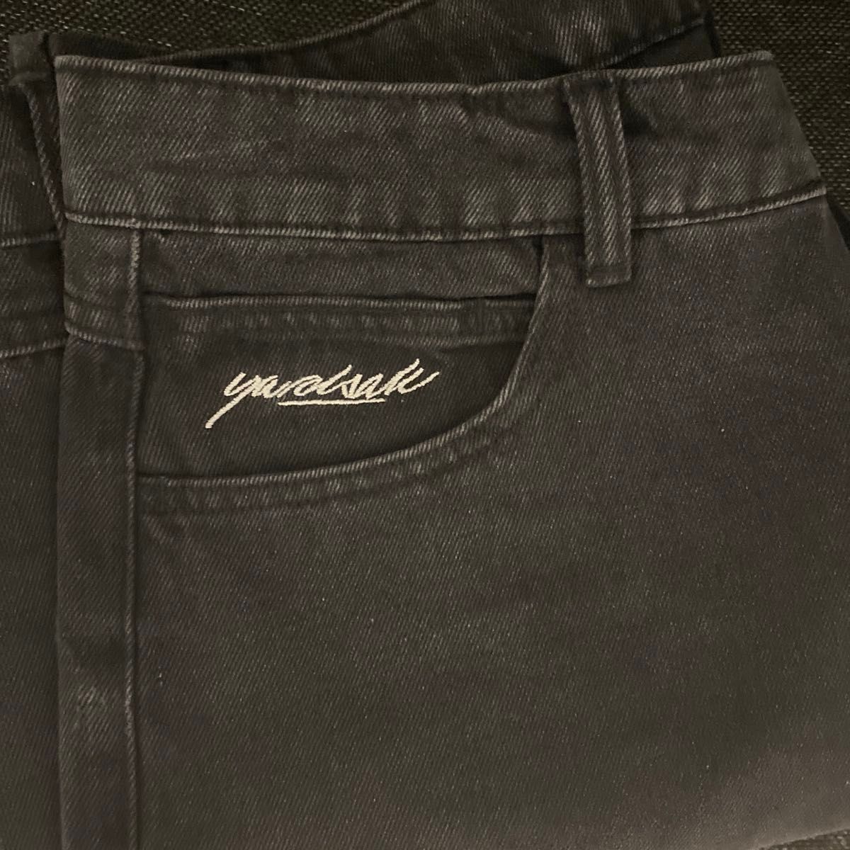 yardsale ヤードセール デニムパンツ ウォッシュドブラック L yardsale ヤードセール デニムパンツ ウォッシュドブラック L