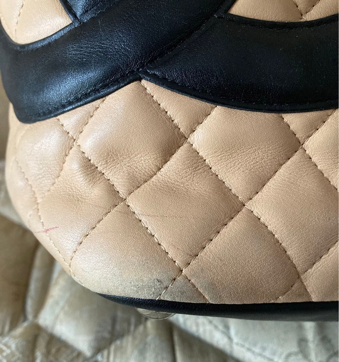 CHANEL シャネル カンボンライン ラージトートバッグ ショルダー CHANEL シャネル カンボンライン ラージトートバッグ ショルダー