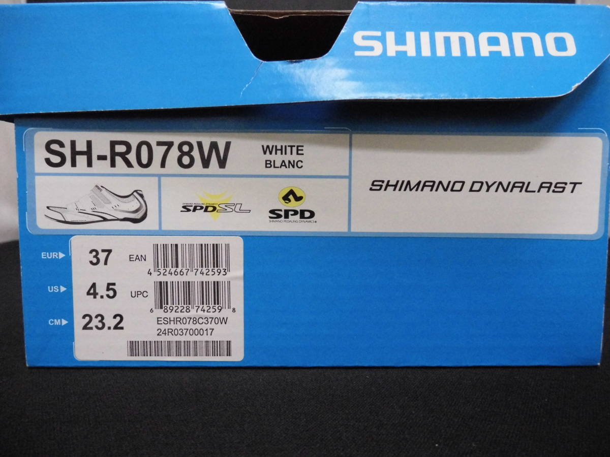 SHIMANO / Shimano cycle shoes SH-R078W 37(23.2cm) white shoes 