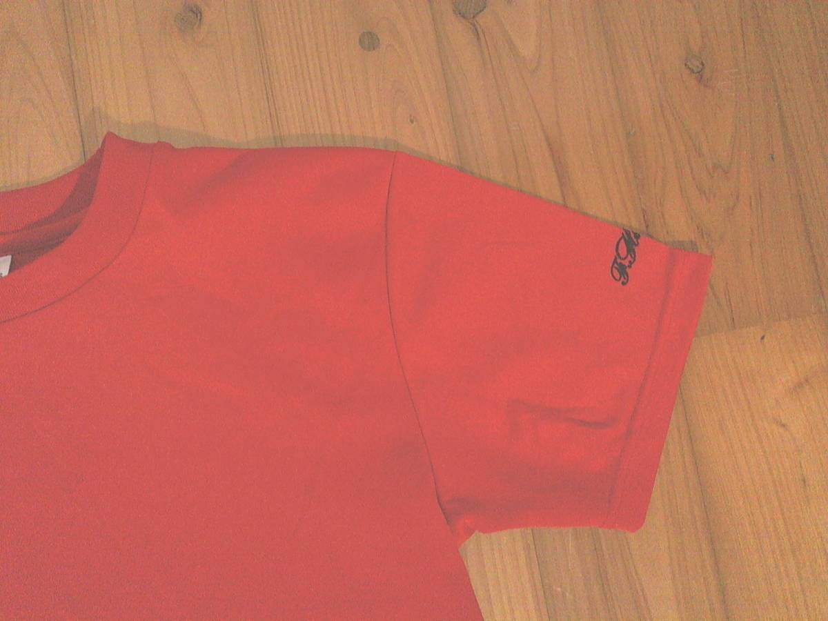 ●グリマー【glimmer】プリント半袖Tシャツ ドライTシャツ 赤 S レッド_画像4
