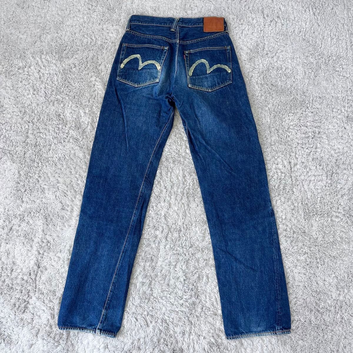 EVISU エビス エヴィス カモメ チェーンステッチ 黒耳 デニム EVISU エビス エヴィス カモメ チェーンステッチ 黒耳 デニム