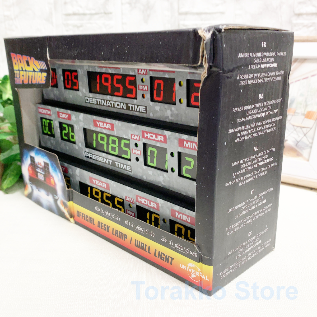 バックトゥザフューチャー LEDライト 公式ライセンス品 タイム バックトゥザフューチャー LEDライト 公式ライセンス品 タイム