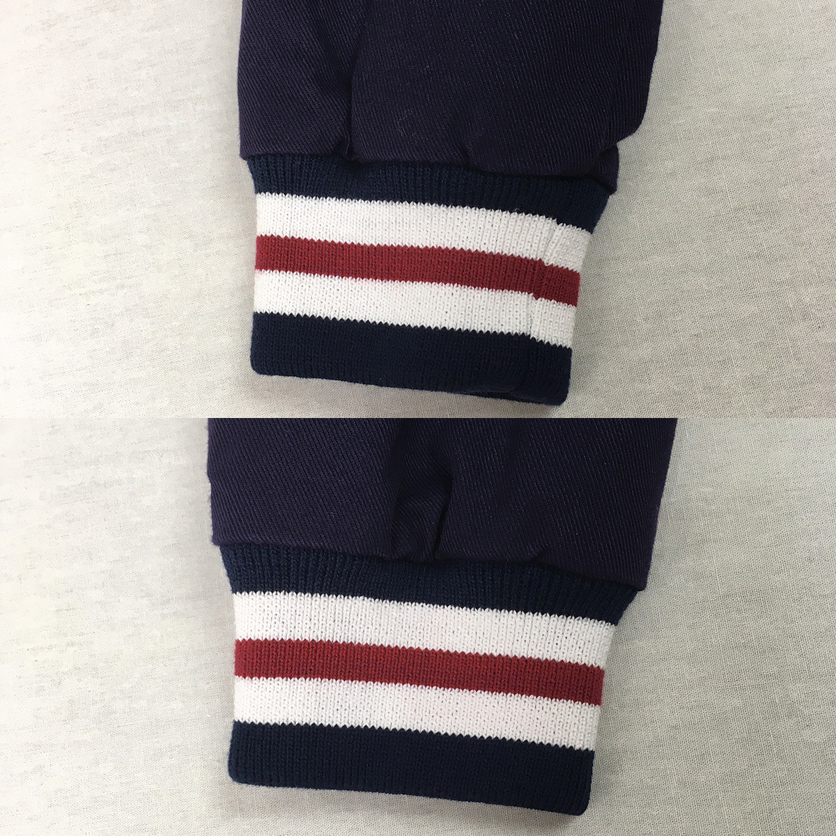 右腕の裾