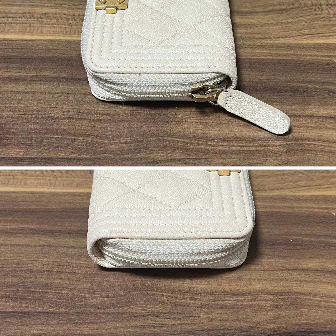 美品 26番台 CHANEL ボーイシャネル 財布 コインパース キャビア 美品 26番台 CHANEL ボーイシャネル 財布 コインパース キャビア