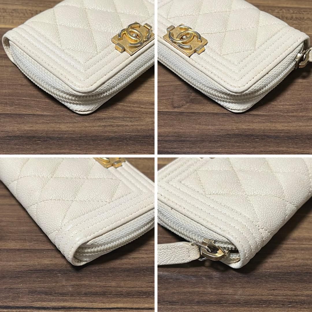 美品 26番台 CHANEL ボーイシャネル 財布 コインパース キャビア 美品 26番台 CHANEL ボーイシャネル 財布 コインパース キャビア