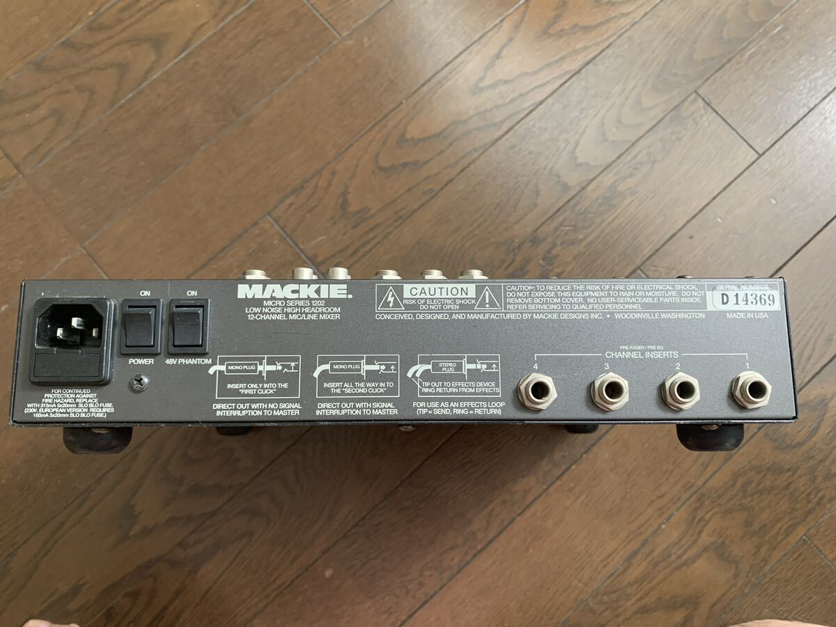 MACKIE マッキー アナログミキサー 1202 MICRO SERIES 初期型 MACKIE マッキー アナログミキサー 1202 MICRO SERIES 初期型