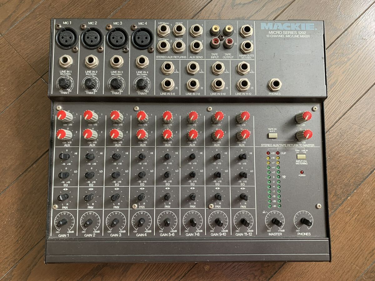 MACKIE マッキー アナログミキサー 1202 MICRO SERIES 初期型 MACKIE マッキー アナログミキサー 1202 MICRO SERIES 初期型