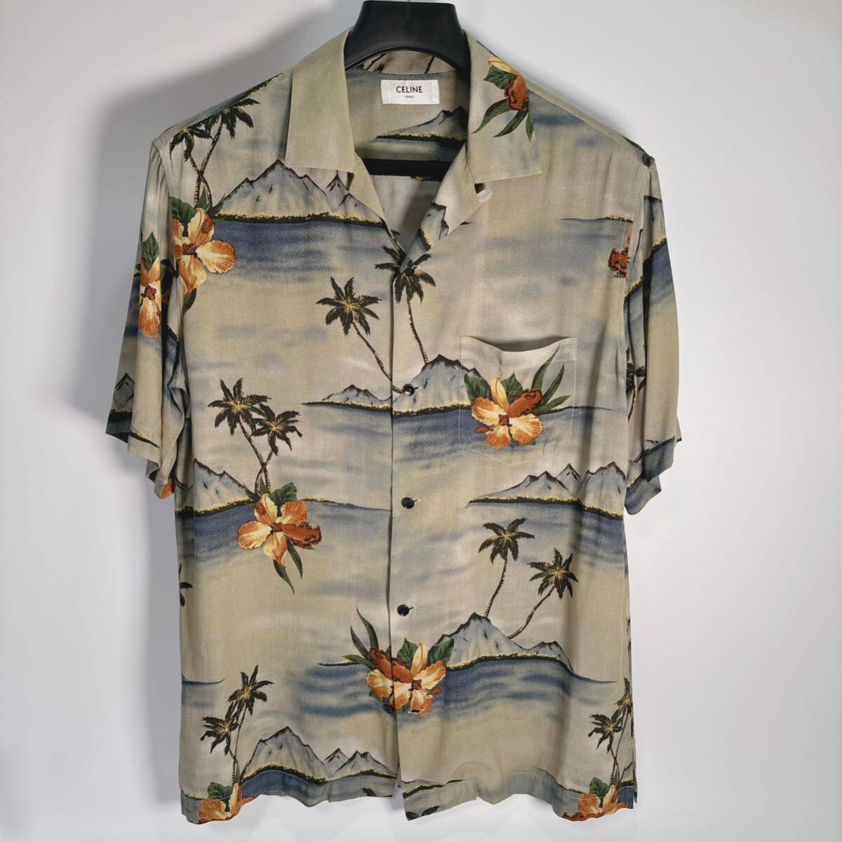 未使用 CELINE セリーヌ ハワイアンシャツ レーヨンシャツ T 未使用 CELINE セリーヌ ハワイアンシャツ レーヨンシャツ T