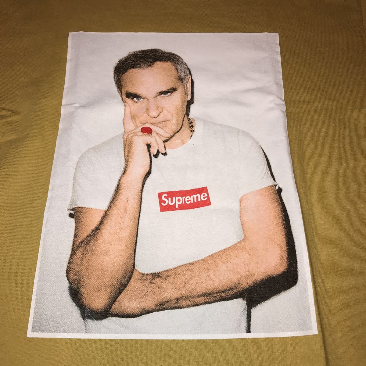 即決 supreme 16ss Morrissey Tee ブラウン Mサイズ モリッシー