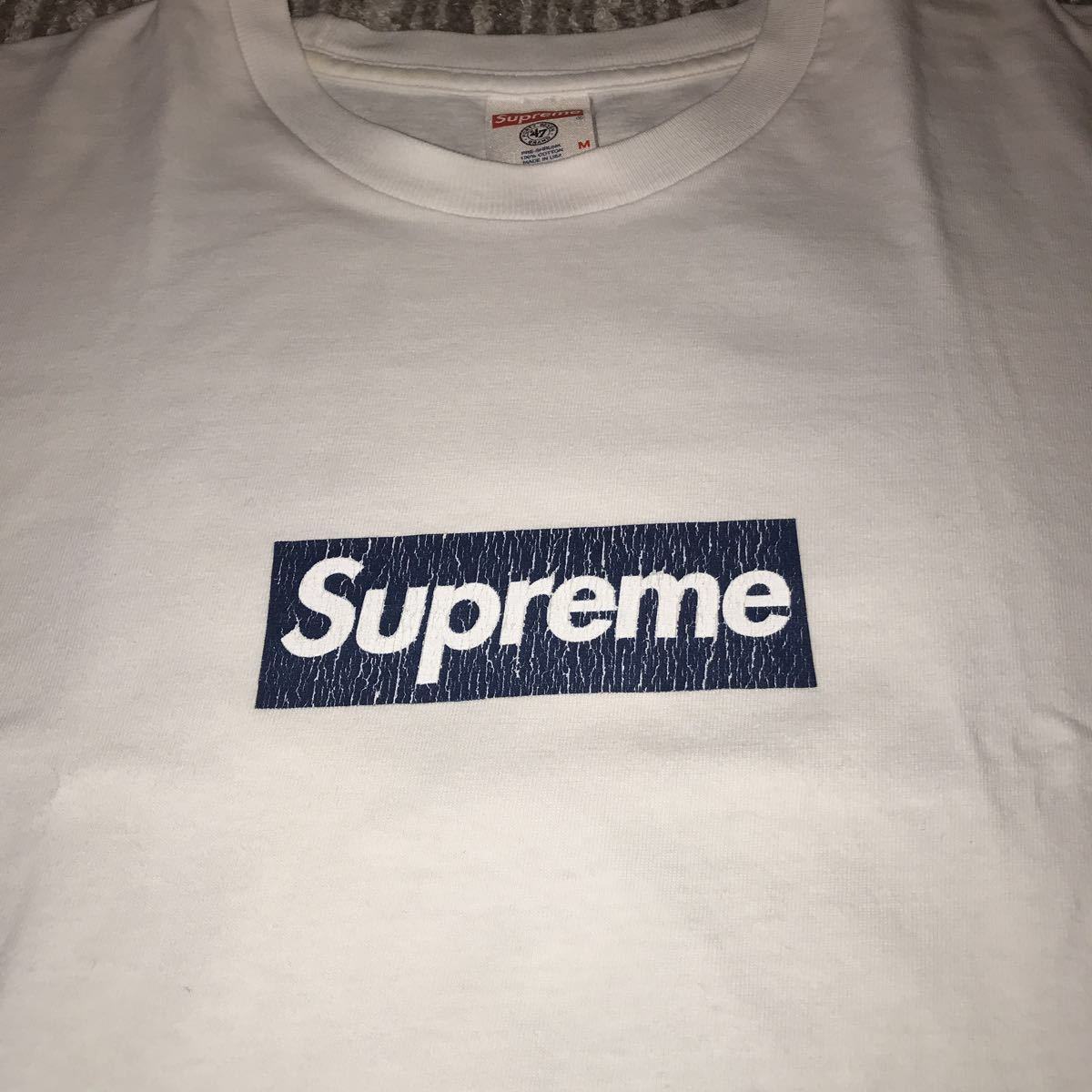 即決supreme 15ss New York Yankees Box Logo Tee ホワイト Mサイズ シュプリーム Ｔシャツ ヤンキース