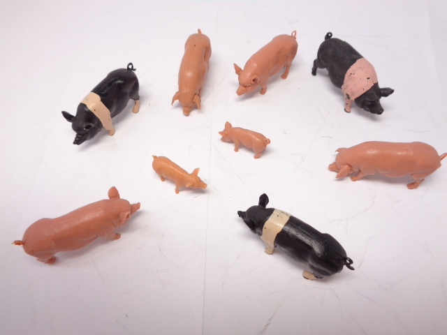 BRITAINS PIG FIGURE желтохвост тонн свинья фигурка 9 body комплект доставка отдельно 