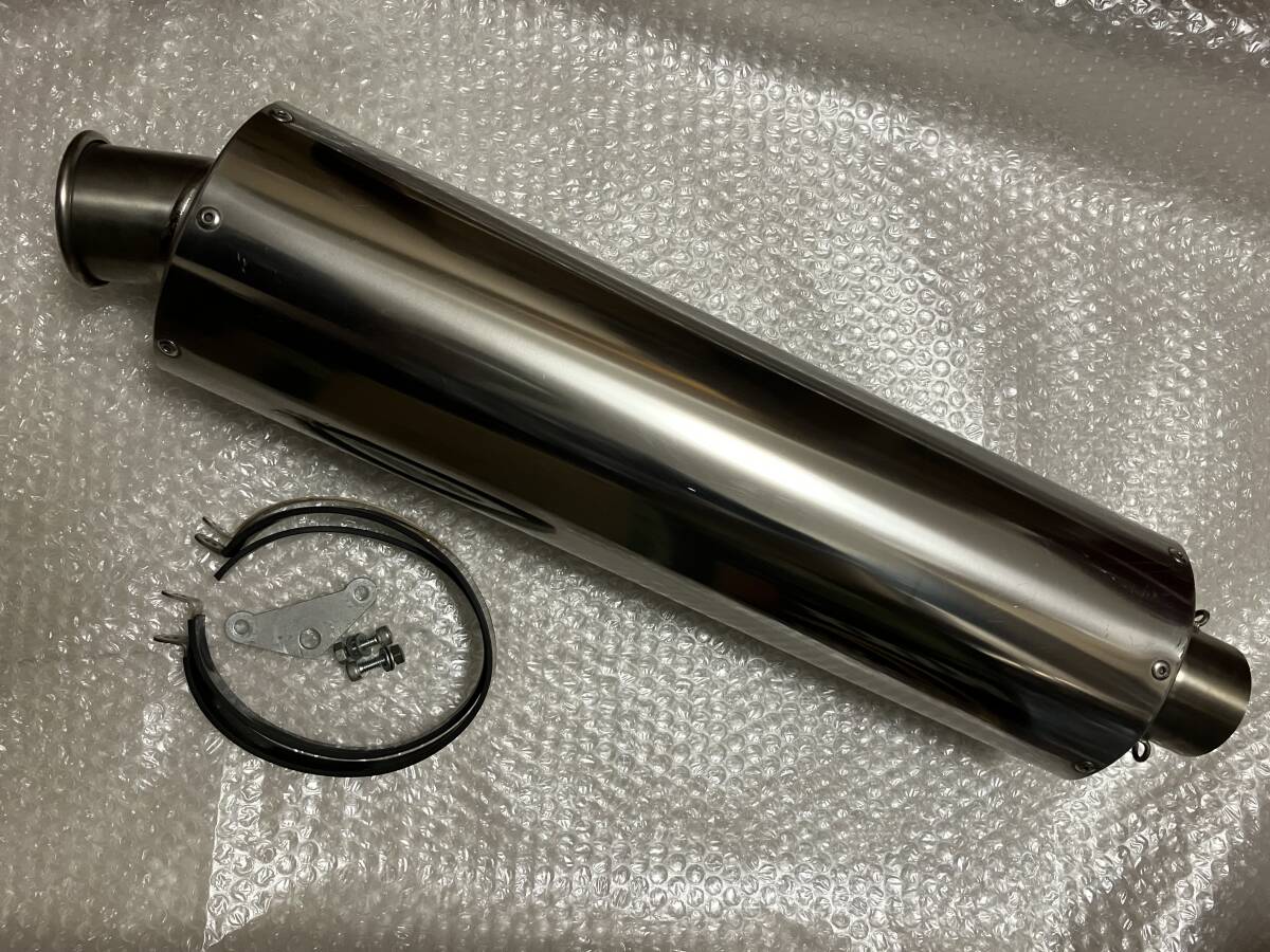 ロングチタンオーバル型サイレンサー マフラー60 5 汎用 ZRX1200 ロングチタンオーバル型サイレンサー マフラー60 5 汎用 ZRX1200
