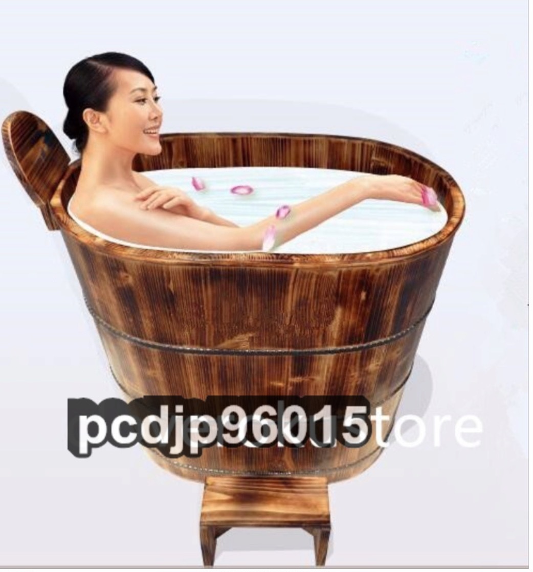 実用品★高級製品★厚い　シャワーバケツ　木製　美容院　お風呂　成人　風呂バケツ　サウナ　家庭用　シャワー
