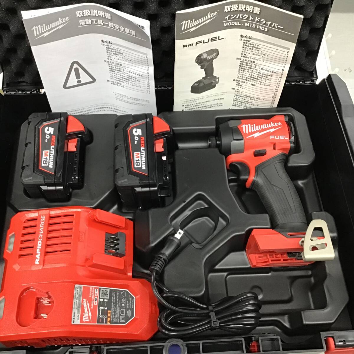 【美品】Milwaukee ミルウォーキー M18 FUEL インパクトドライバー M18 FID3-502X JP ★送料無料★