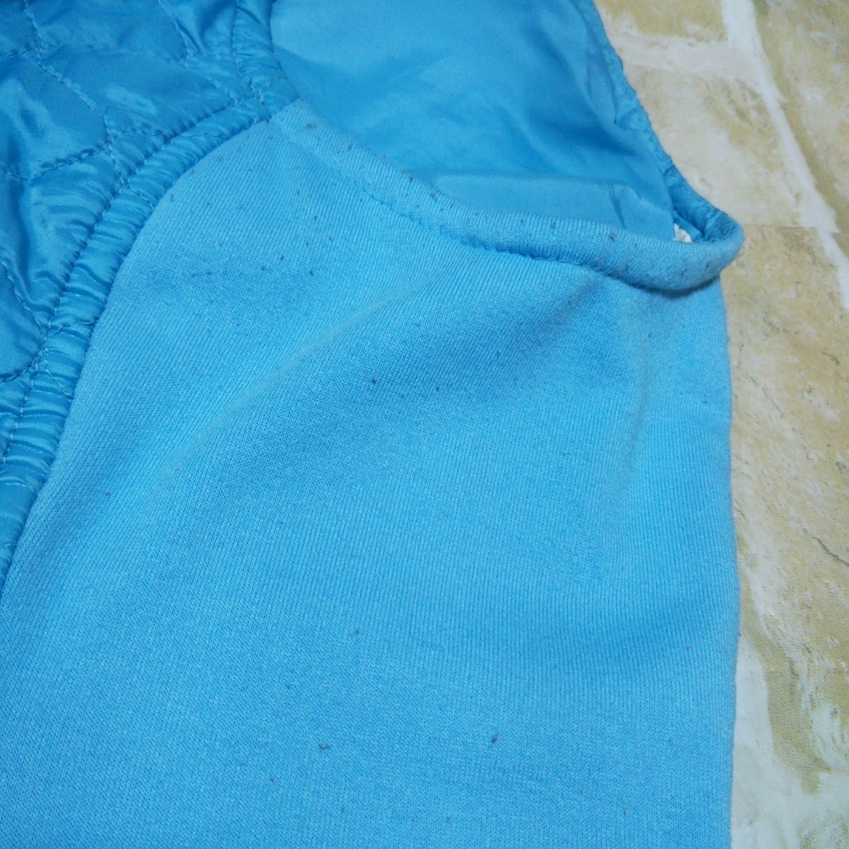 L.L.Bean エルエルビーン 中綿×フリース ベスト Thinsulate シンサレート 高機能中綿素材使用 ブルー Mサイズ アウトドア 登山_画像5