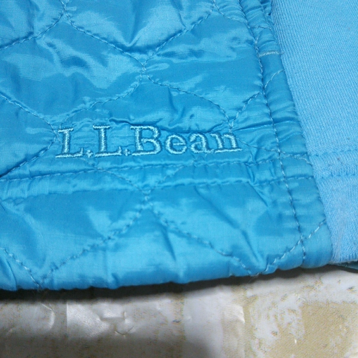 L.L.Bean エルエルビーン 中綿×フリース ベスト Thinsulate シンサレート 高機能中綿素材使用 ブルー Mサイズ アウトドア 登山_画像3