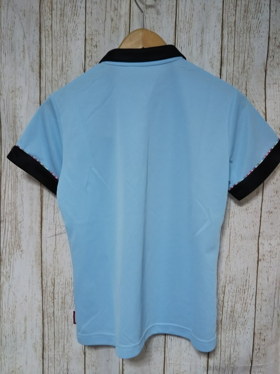 新品タグ付き！NISSAN 日産コレクション レディース 半袖 ポロシャツ Mサイズ ブルー_画像3