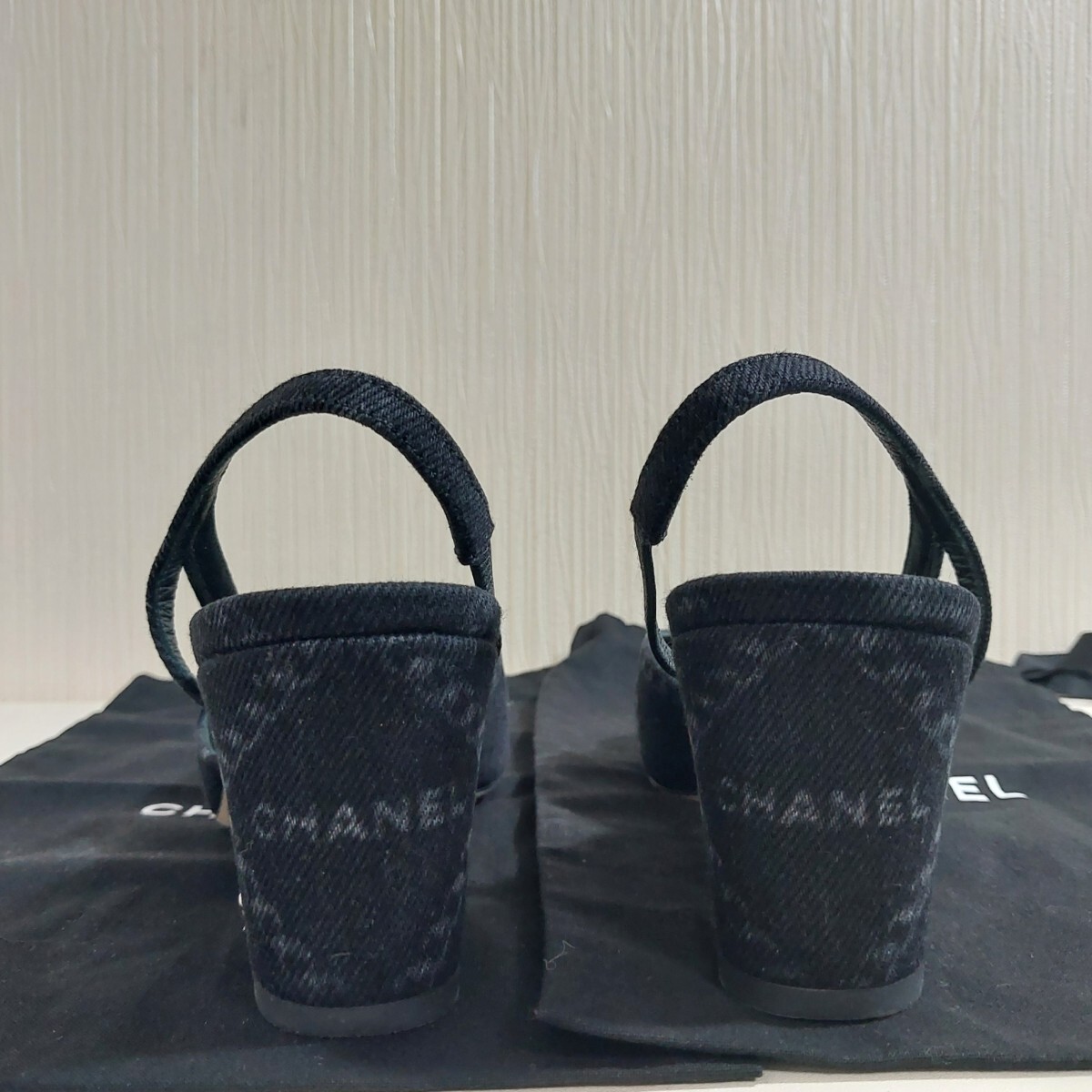 シャネル ココマーク スリングバック パンプス チャンキーヒール シャネル ココマーク スリングバック パンプス チャンキーヒール