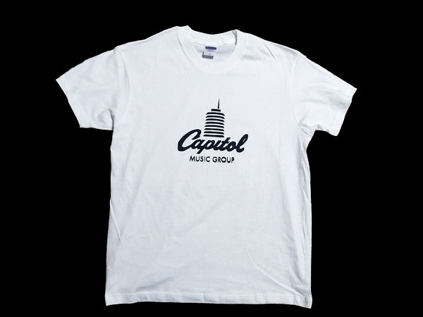 送込　キャピトル レコード Capitol Records 半袖Tシャツ　白　XLサイズ _画像1