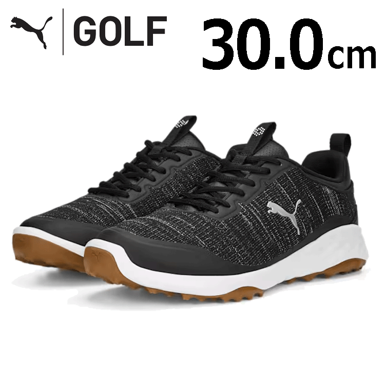PUMA FUISON PRO 377041 【プーマ】【スパイクレス】【サイズ:30.0cm】【カラー:03 Black/Silver】【GolfShoes】
