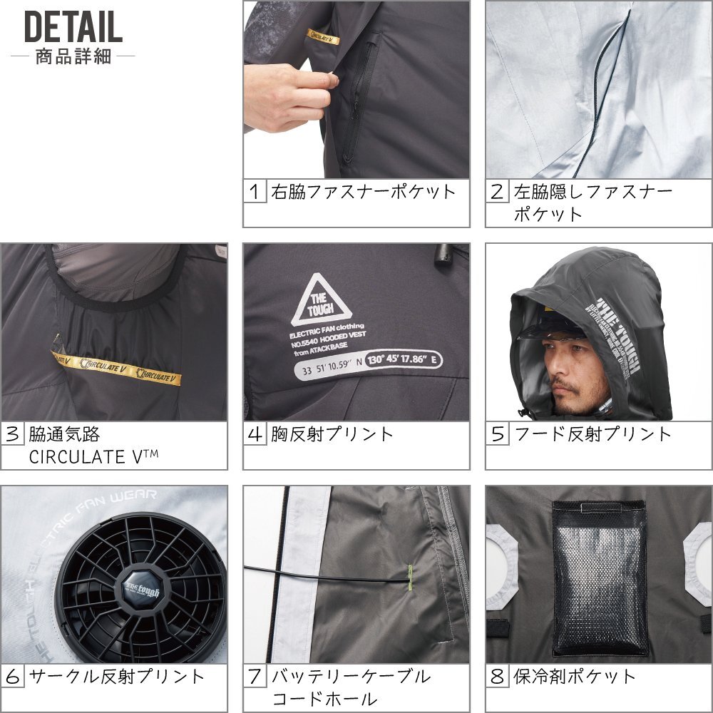 6504円 空調風神服 【2022年 フルセット フラットファン 6504円 空調風神服 【2022年 フルセット フラットファン