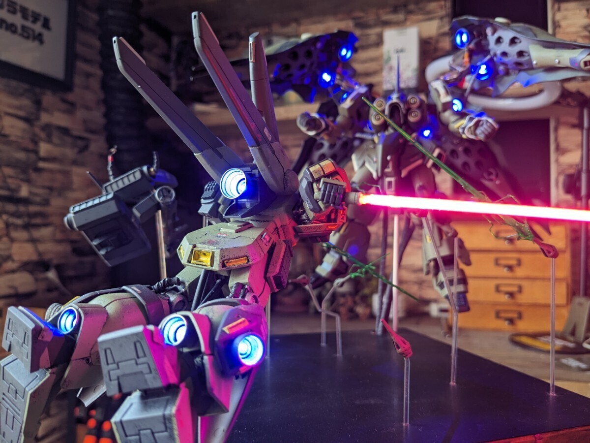 スタークジェガン クシャトリヤ HG ガンプラ ジオラマ 完成品 全 スタークジェガン クシャトリヤ HG ガンプラ ジオラマ 完成品 全