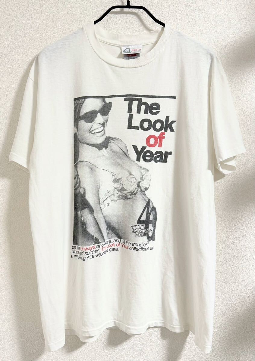 90s 初期 40% スーパーモデル Tシャツ 白 (forty percent 90s 初期 40% スーパーモデル Tシャツ 白 (forty percent