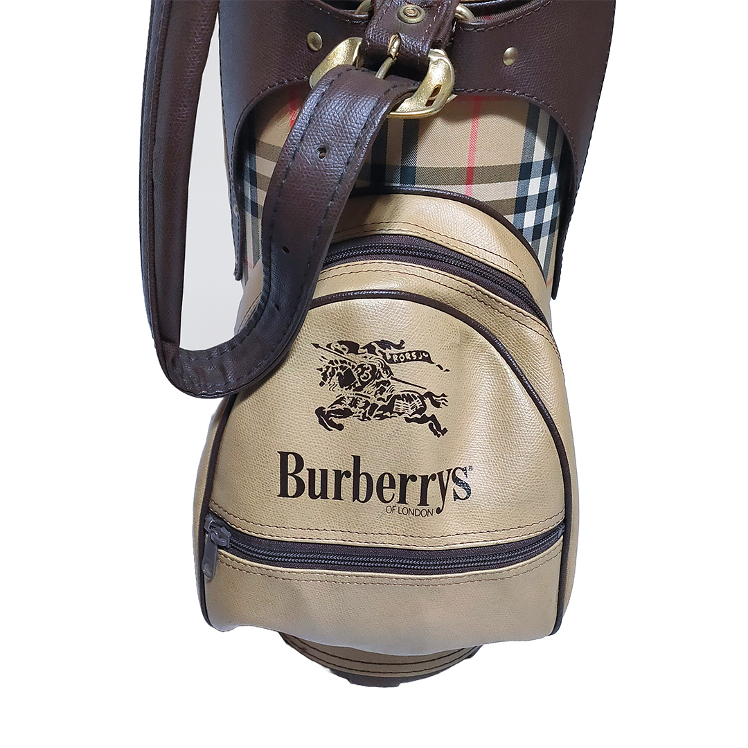 稀少 BURBERRYS バーバリー ヴィンテージ ゴルフ キャディバック 稀少 BURBERRYS バーバリー ヴィンテージ ゴルフ キャディバック